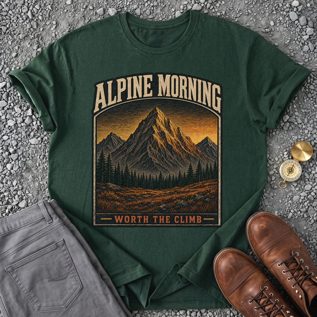 Alpine Morning - Forest Green