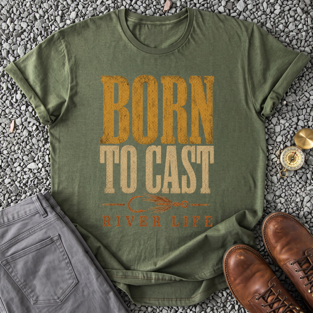 Born to Cast - Military Green