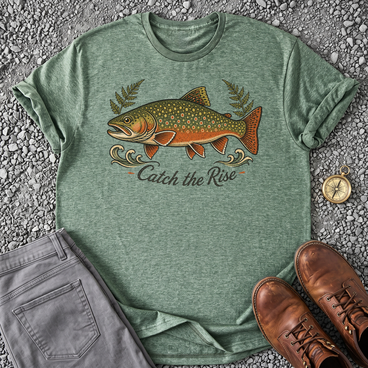 Catch the Rise - Heather Military Green