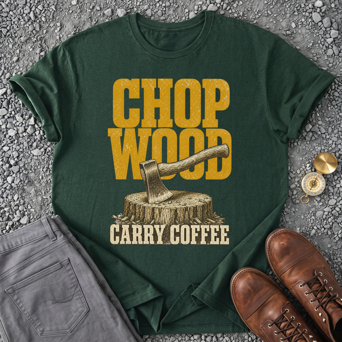 Chop Wood - Forest Green