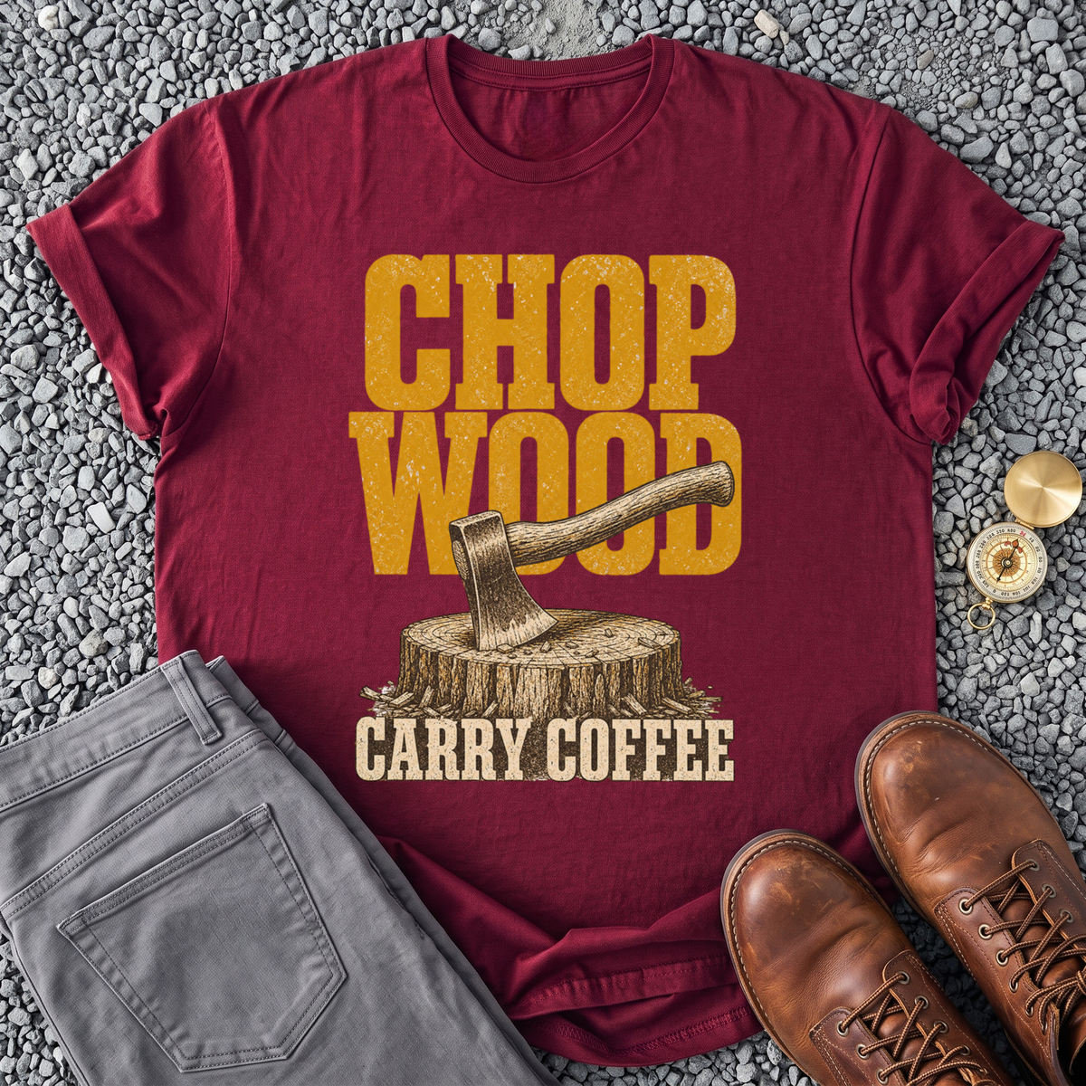 Chop Wood - Maroon