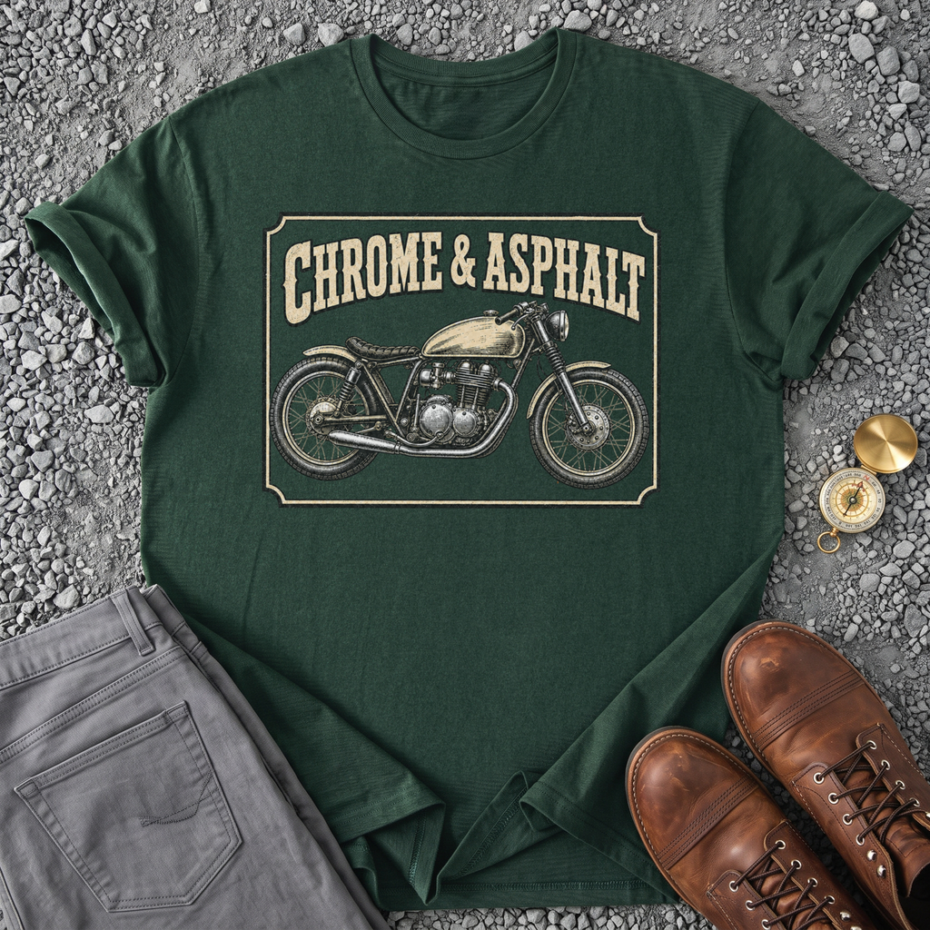 Chrome & Asphalt - Forest Green