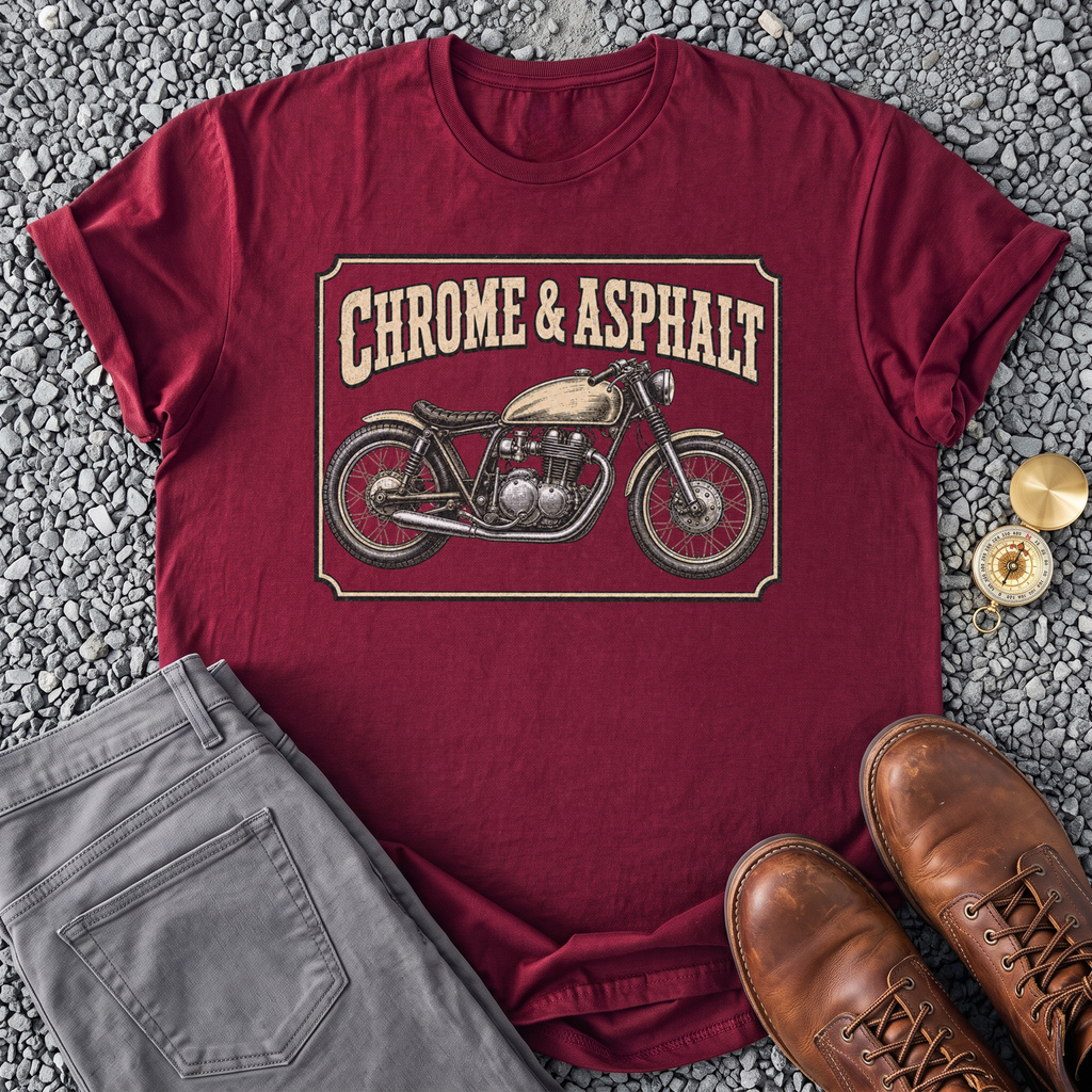 Chrome & Asphalt - Maroon