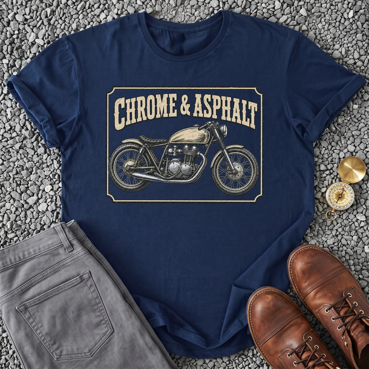 Chrome & Asphalt - Navy