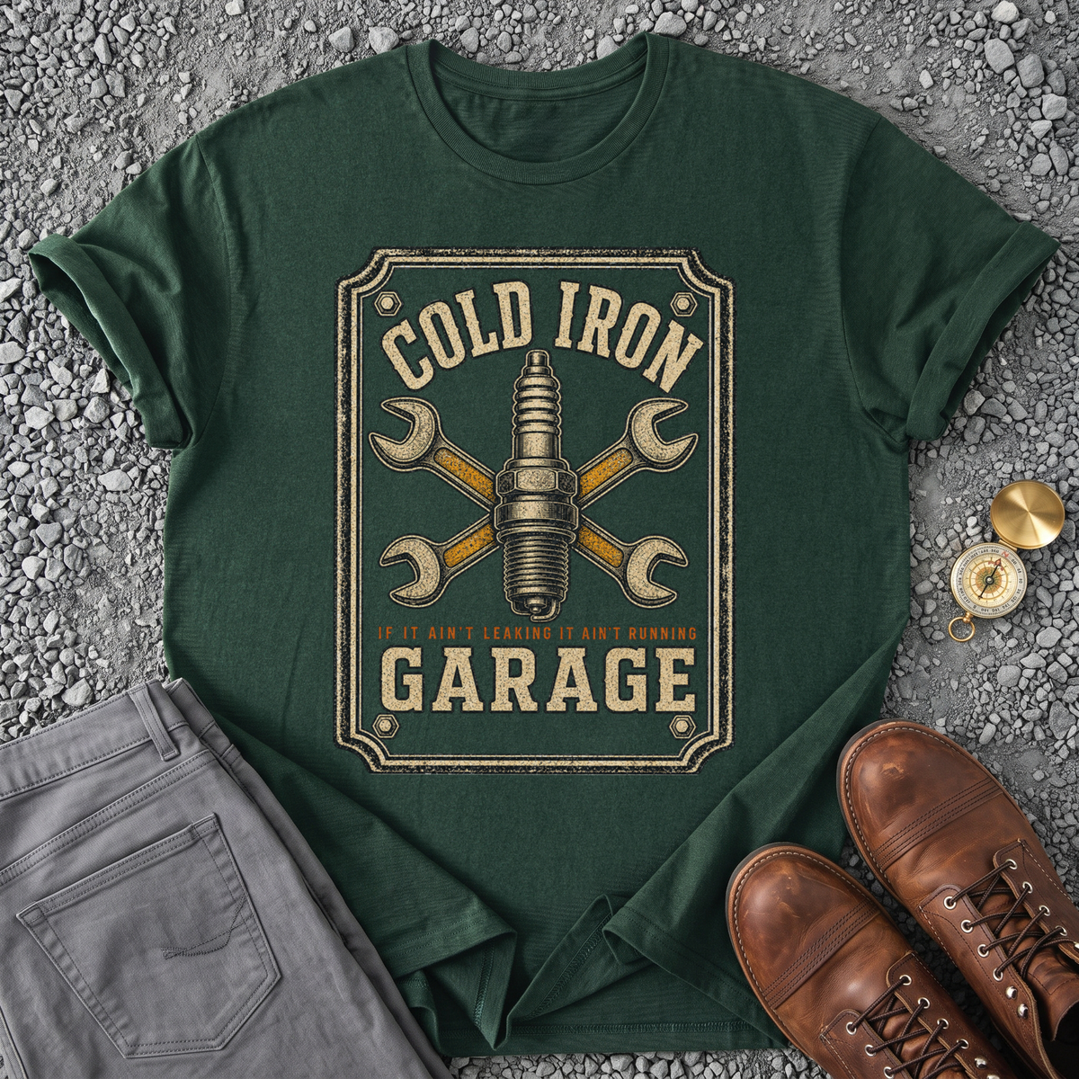 Cold Iron Garage - Forest Green