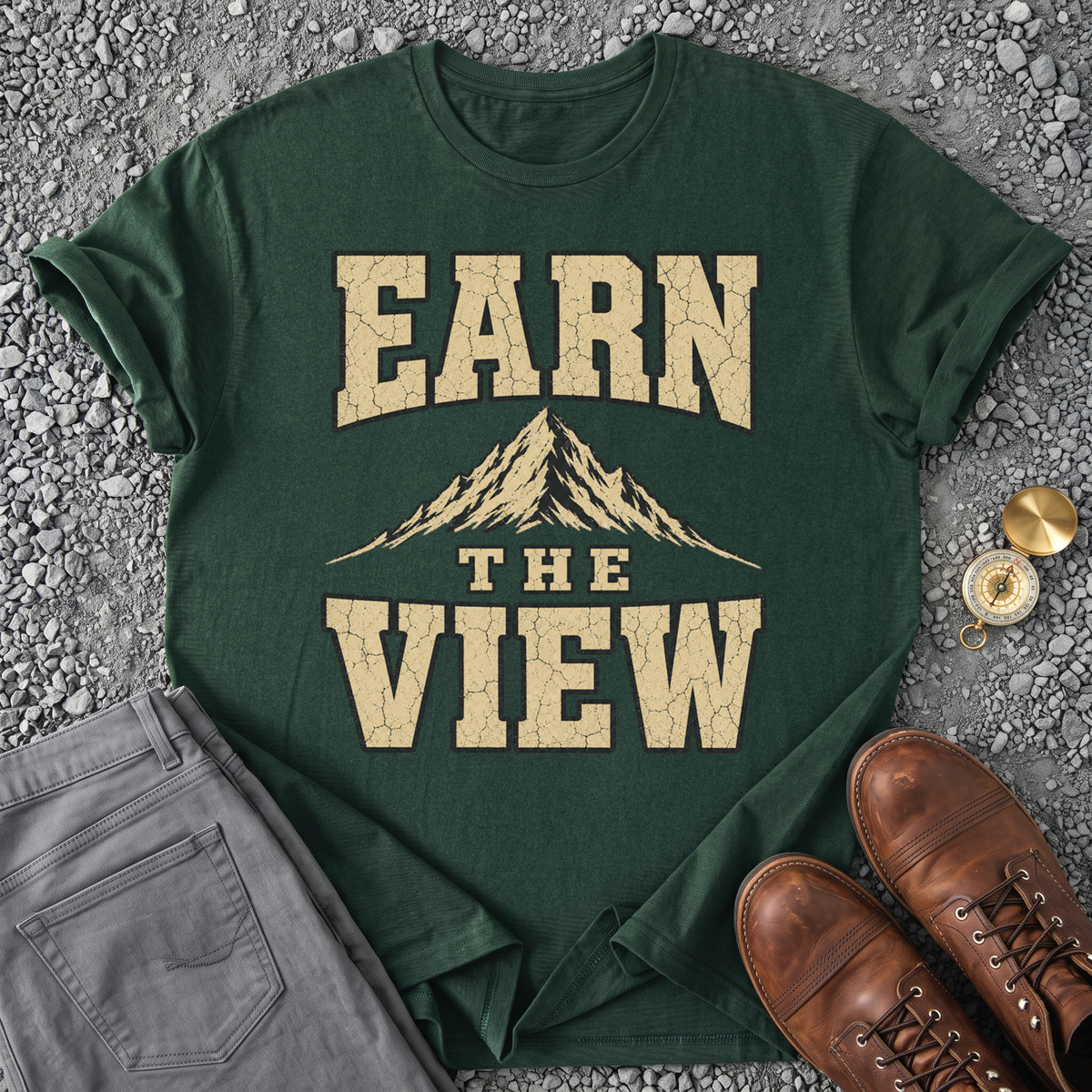 Earn The View - Forest Green