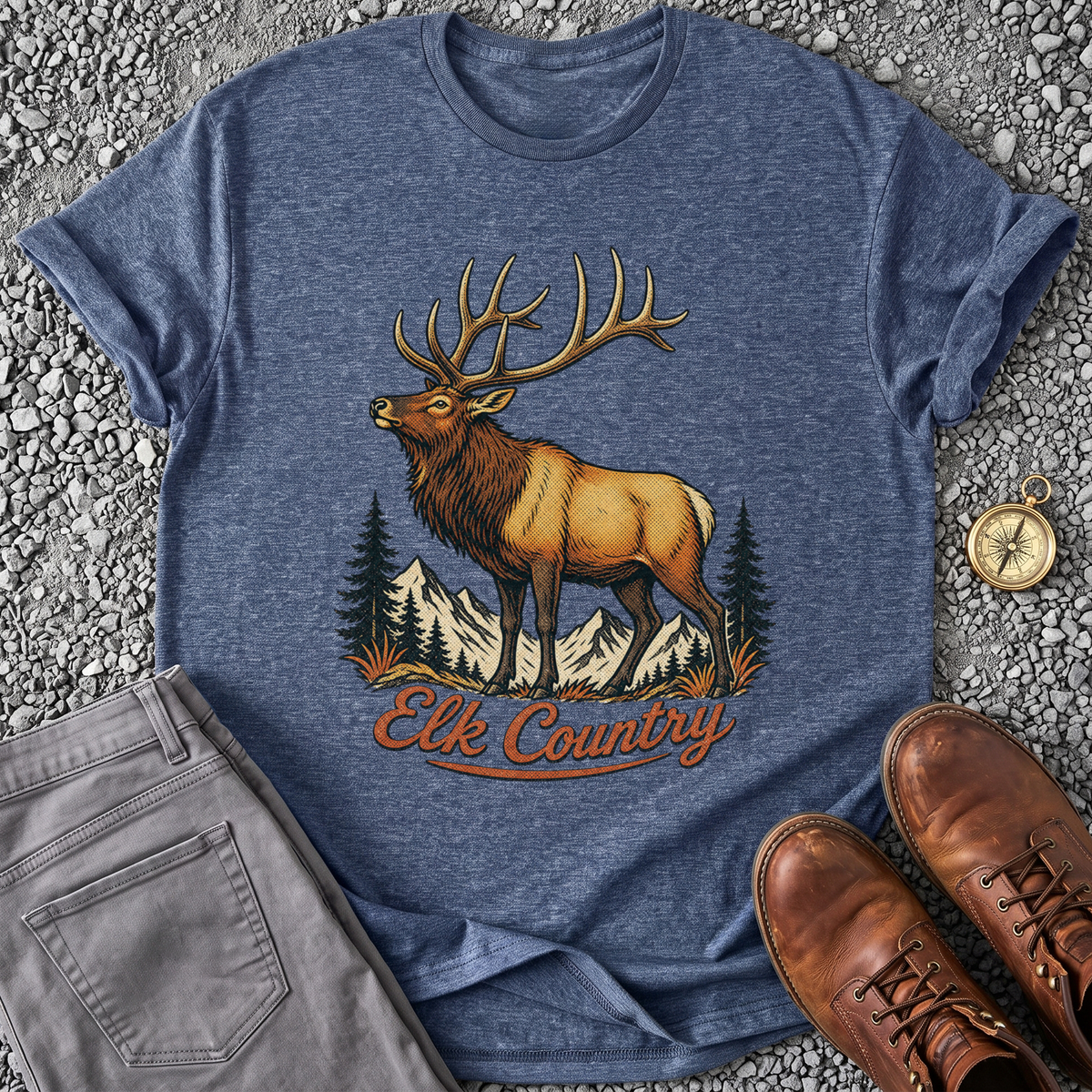 Elk Country - Heather Navy