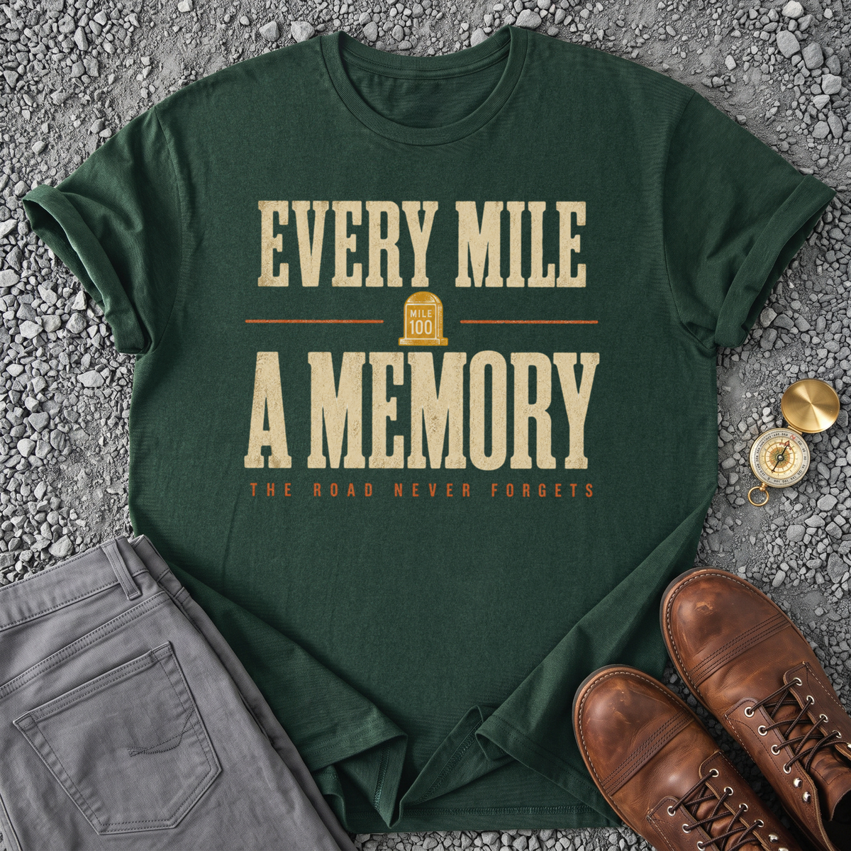 Every Mile a Memory - Forest Green