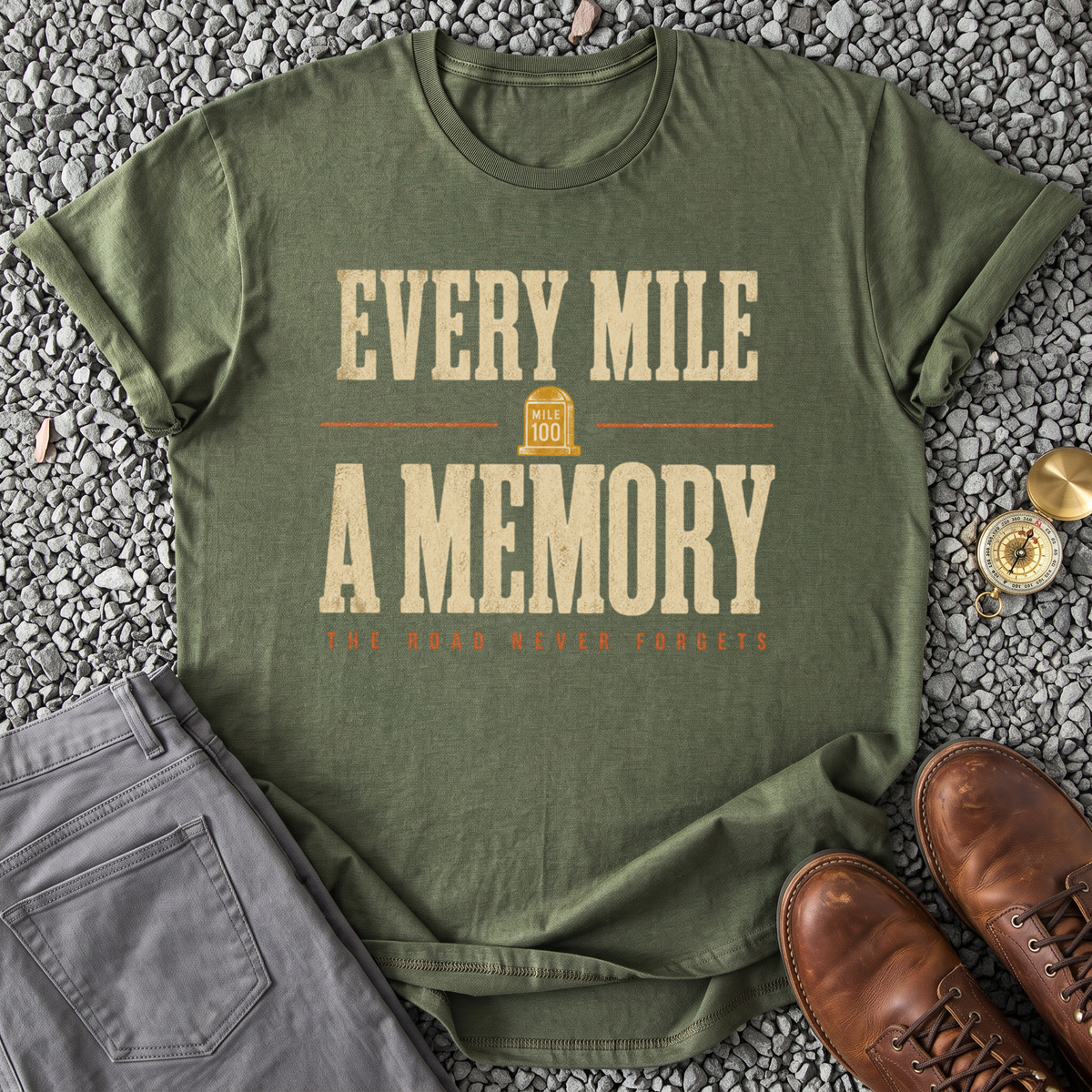 Every Mile a Memory - Military Green