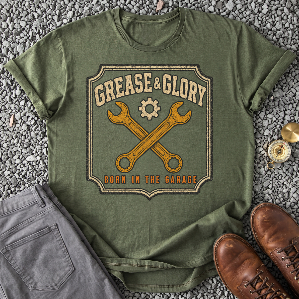 Grease & Glory - Military Green
