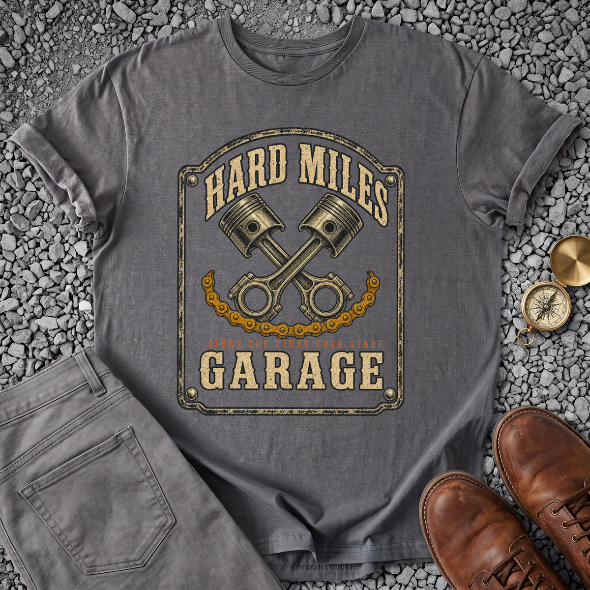Hard Miles Garage - Charcoal