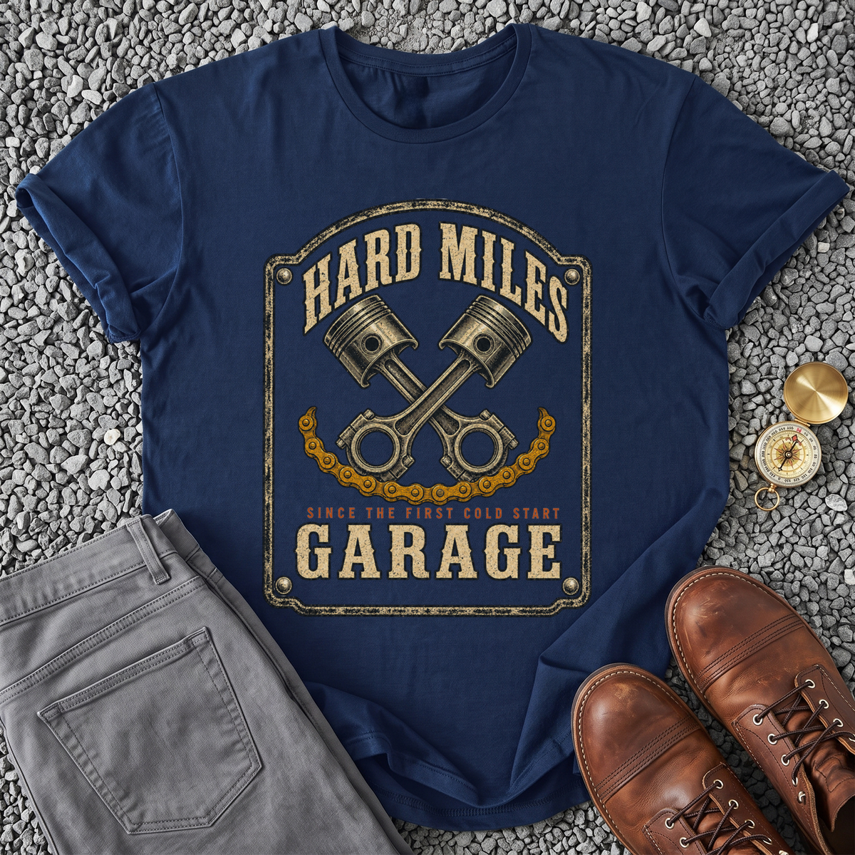 Hard Miles Garage - Navy