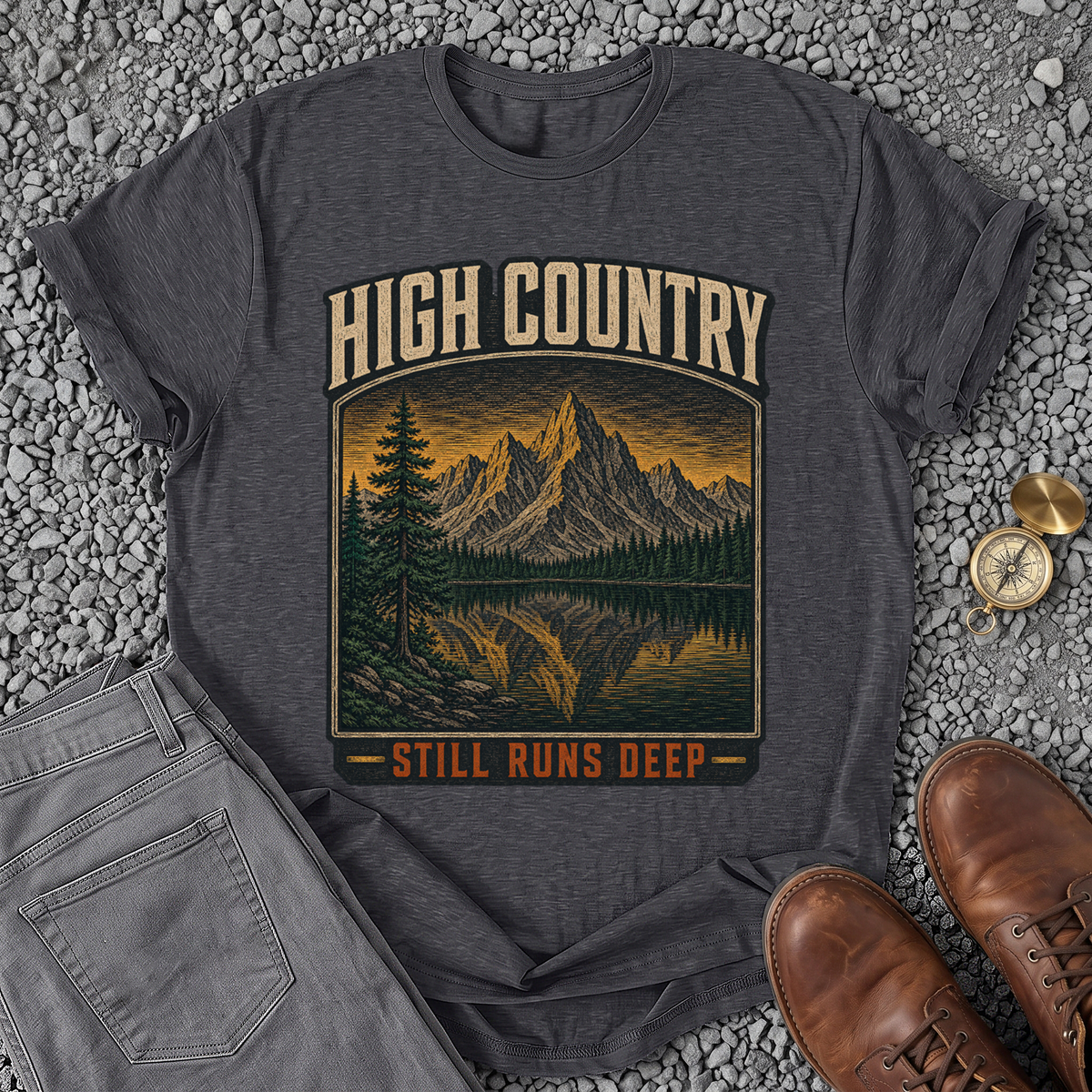 High Country Still Runs Deep - Dark Heather Grey