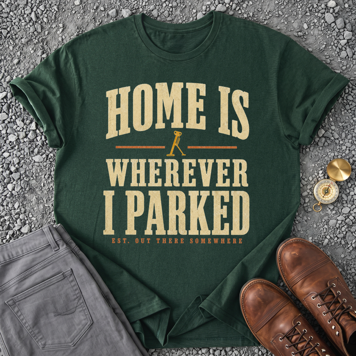 Home Is Wherever I Parked - Forest Green