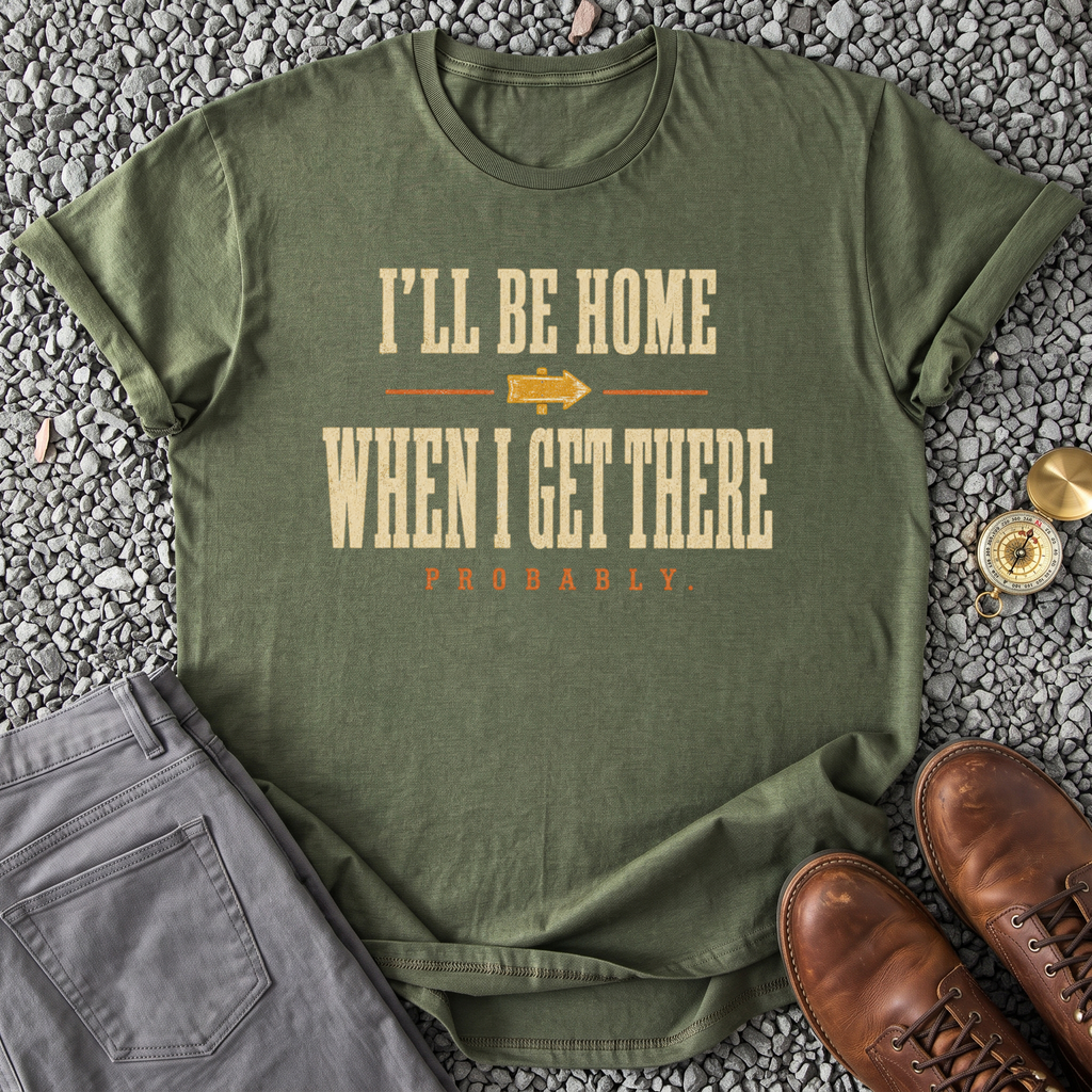I'll Be Home When I Get There - Military Green