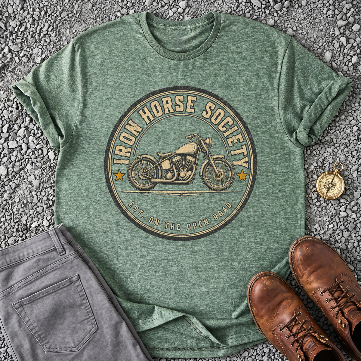 Iron Horse Society - Heather Military Green