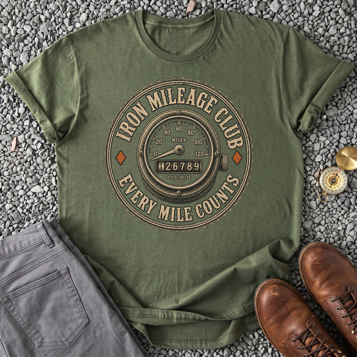Iron Mileage Club - Military Green