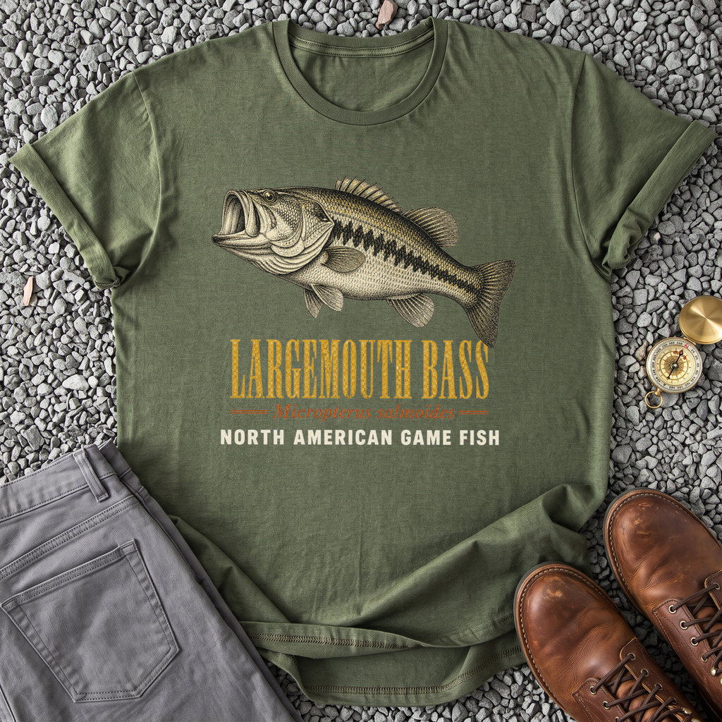 Largemouth Bass - Military Green