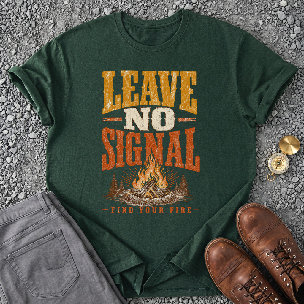 Leave No Signal - Forest Green