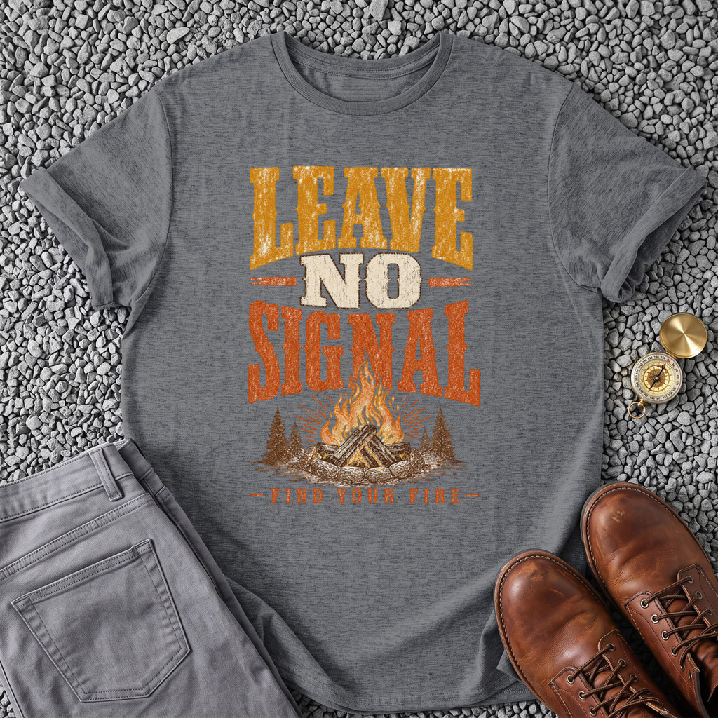 Leave No Signal - Graphite Heather