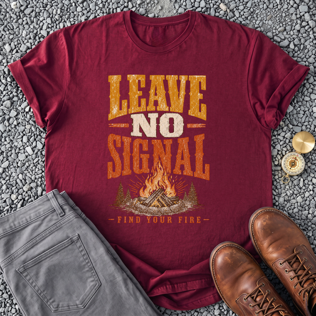Leave No Signal - Maroon