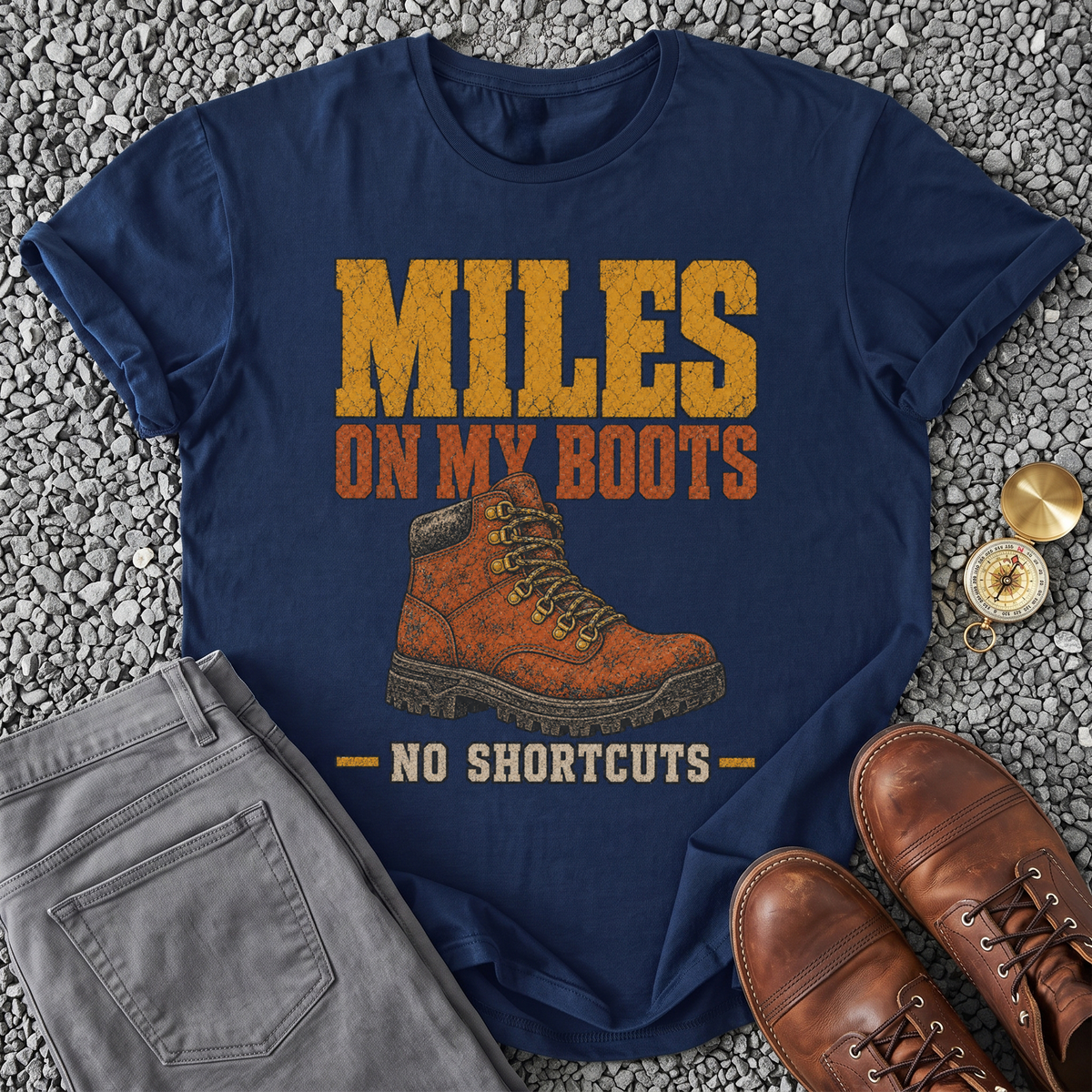 Miles on My Boots - Navy
