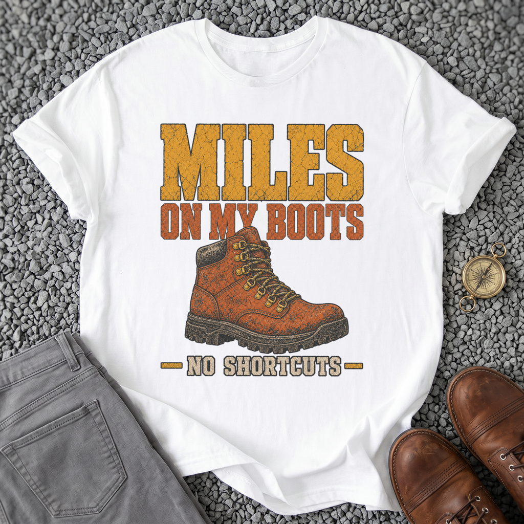 Miles on My Boots - White