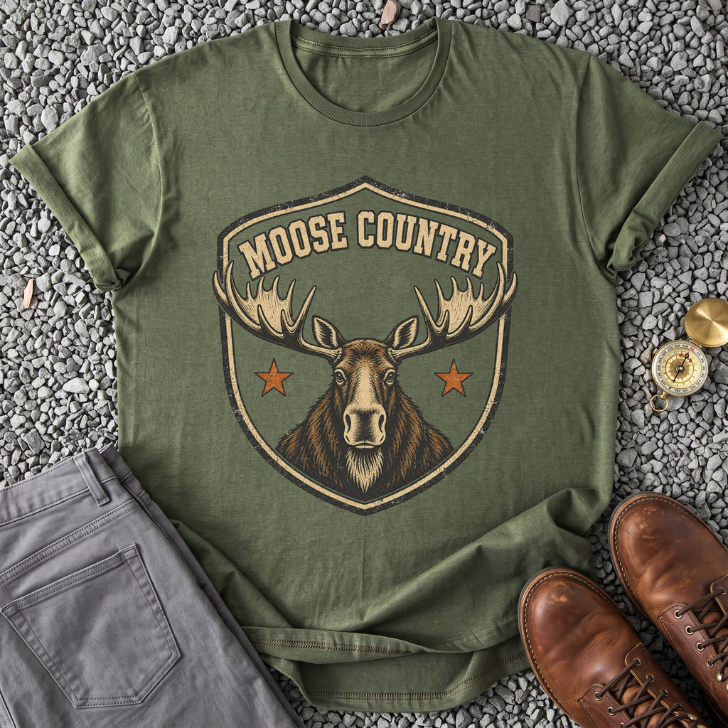 Moose Country - Military Green