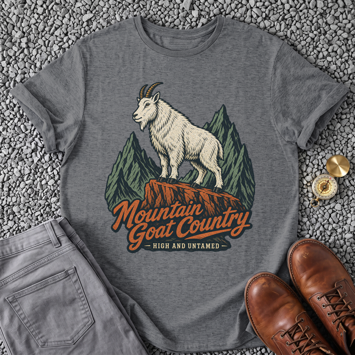 Mountain Goat Country - Graphite Heather