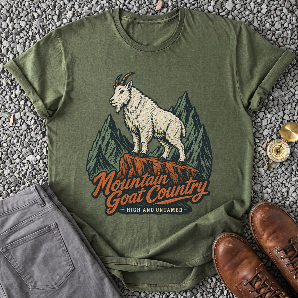 Mountain Goat Country - Military Green