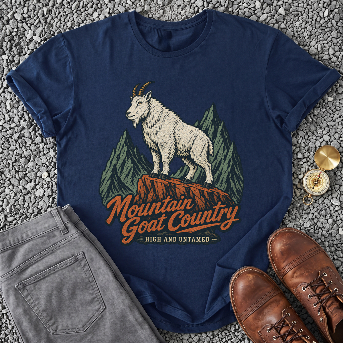 Mountain Goat Country - Navy