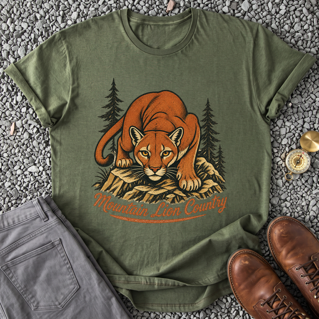 Mountain Lion Country - Military Green