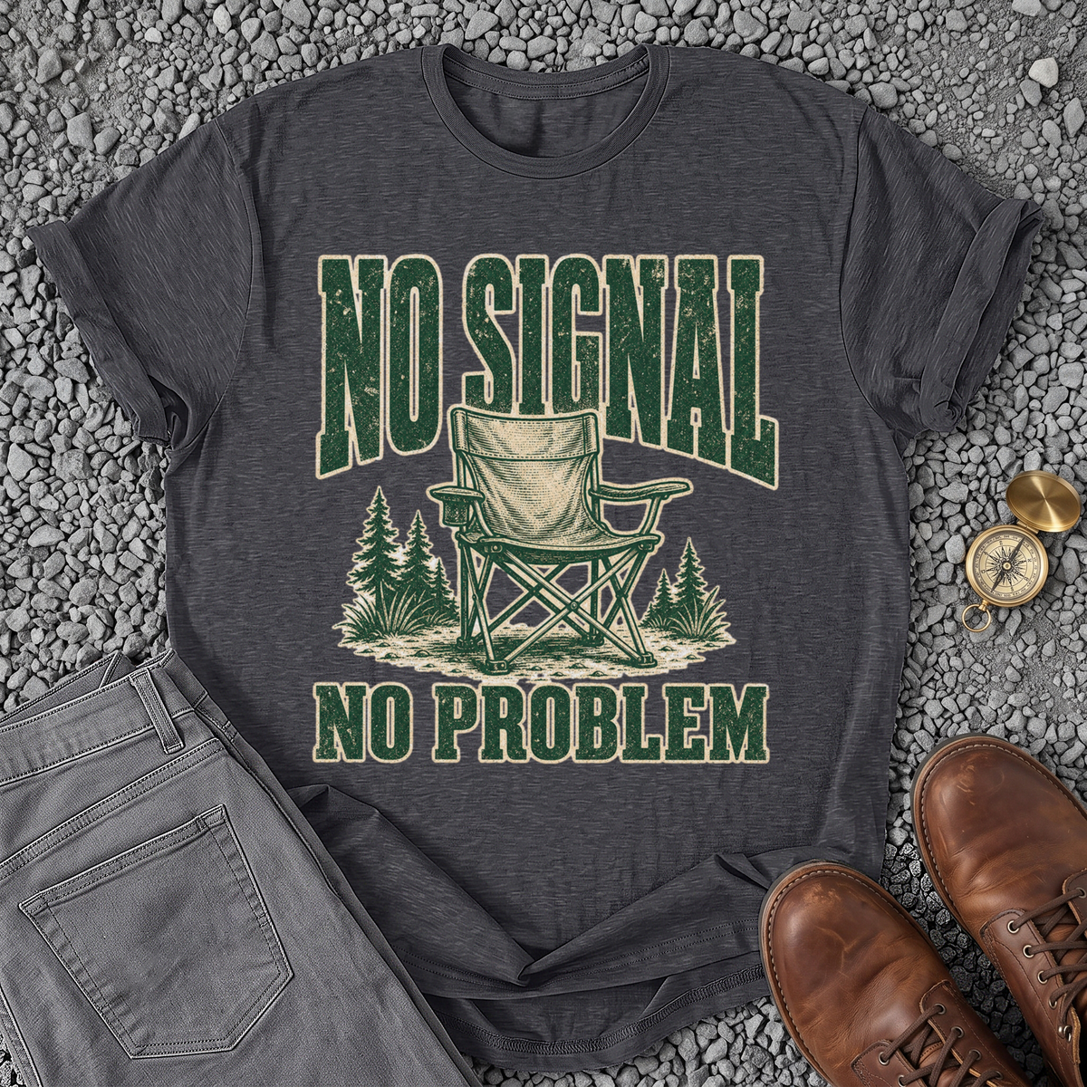 No Signal - Dark Heather Grey