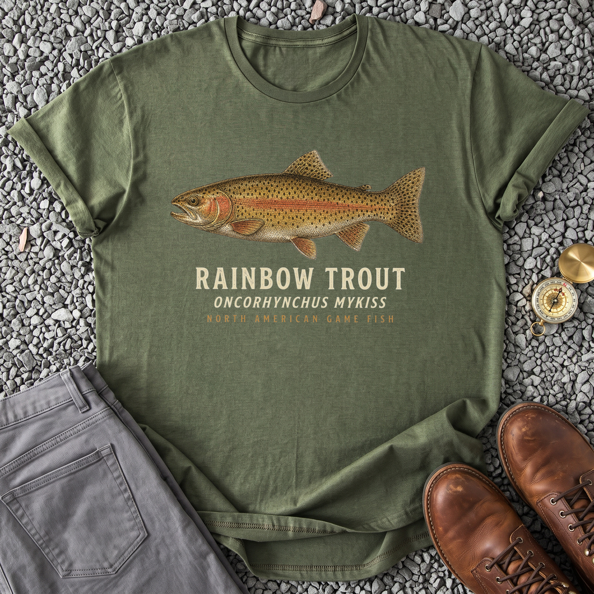 Rainbow Trout - Military Green