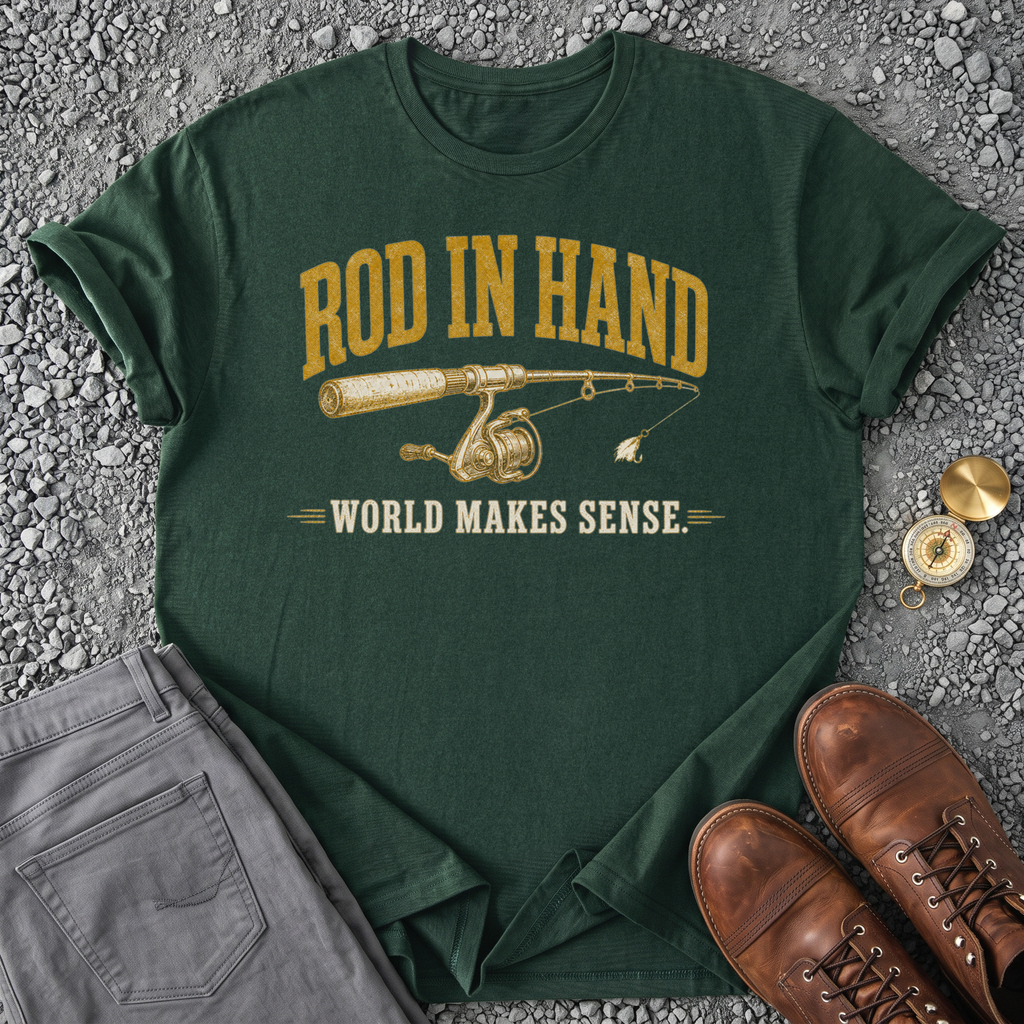 Rod in Hand - Forest Green