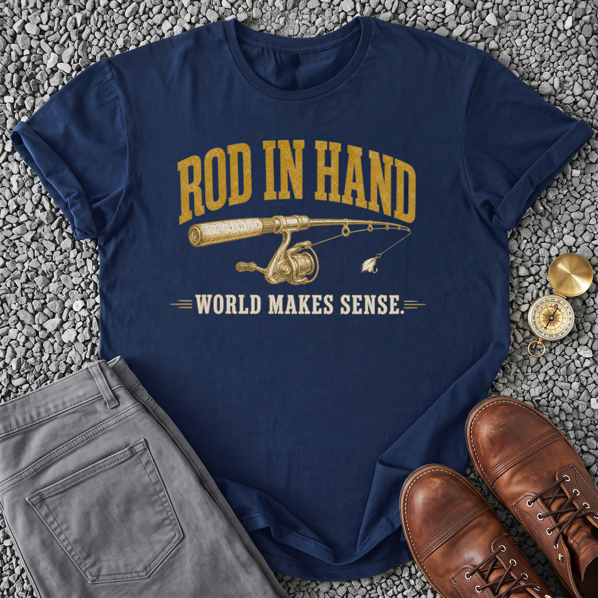 Rod in Hand - Navy