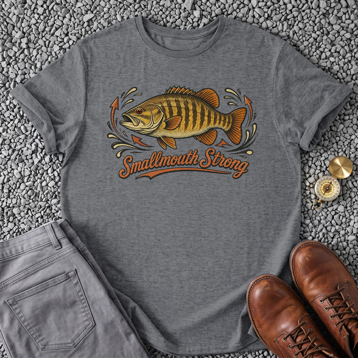 Smallmouth Strong - Graphite Heather