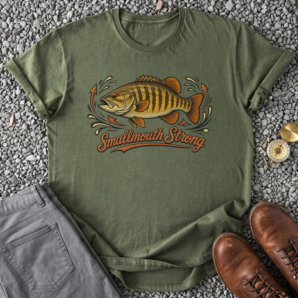 Smallmouth Strong - Military Green