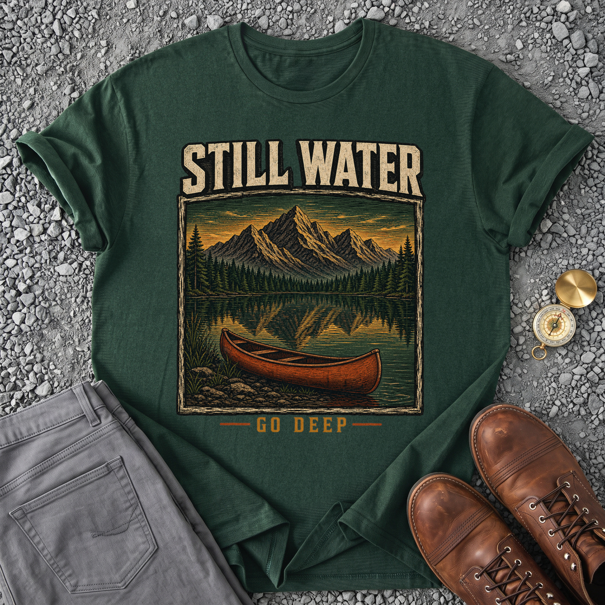 Still Water - Forest Green