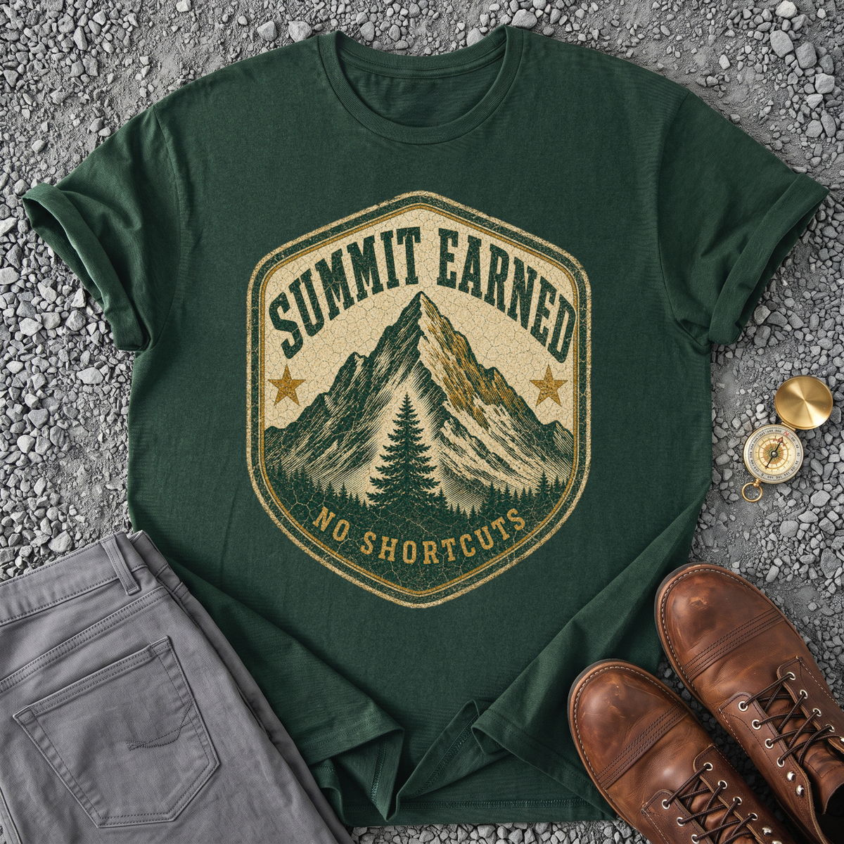 Summit Earned - Forest Green
