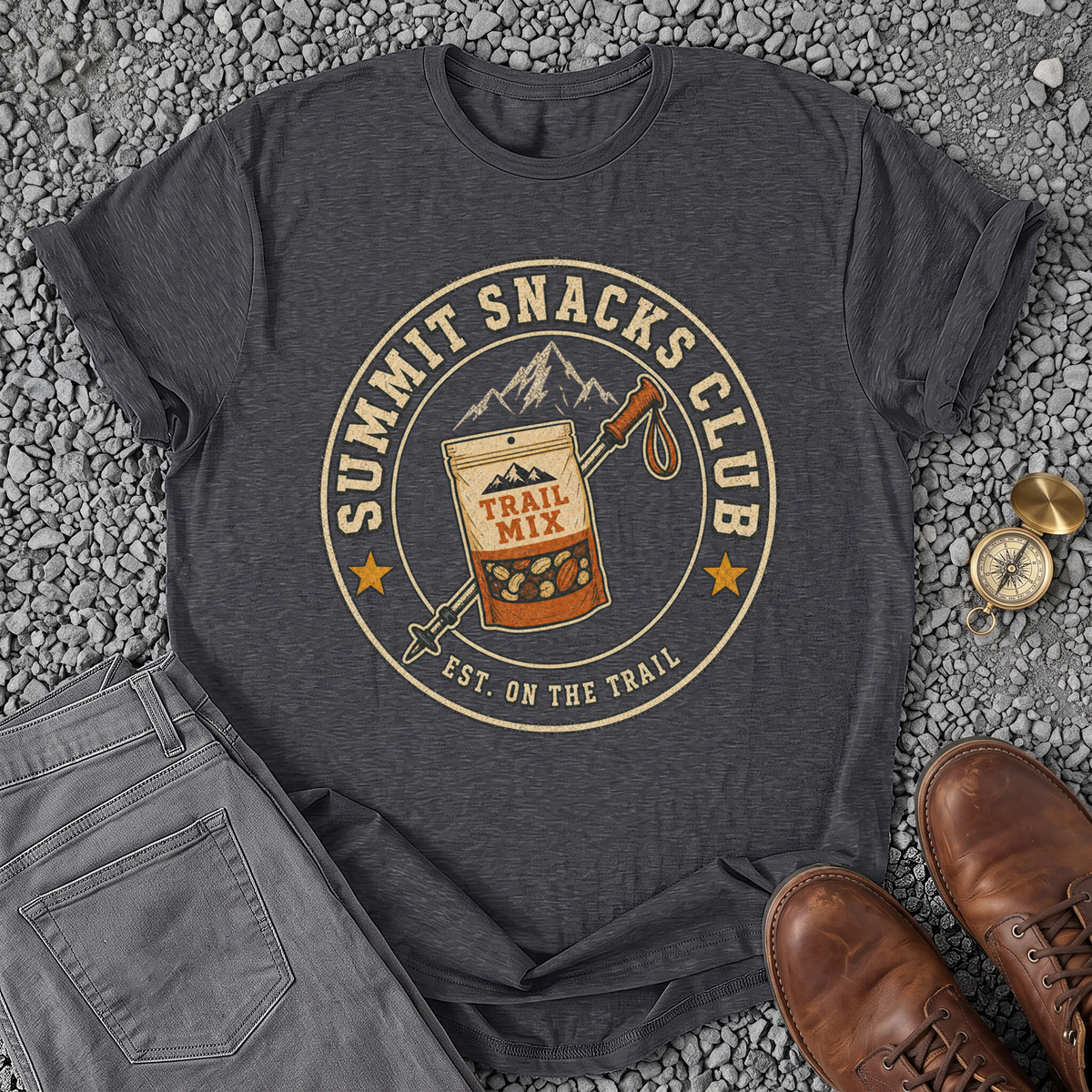 Summit Snacks Club - Dark Heather Grey