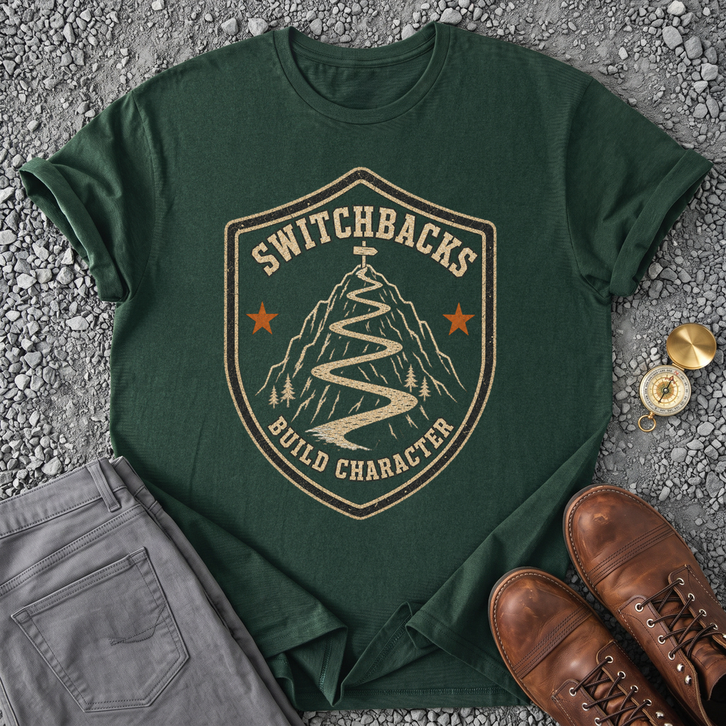 Switchbacks Build Character - Forest Green