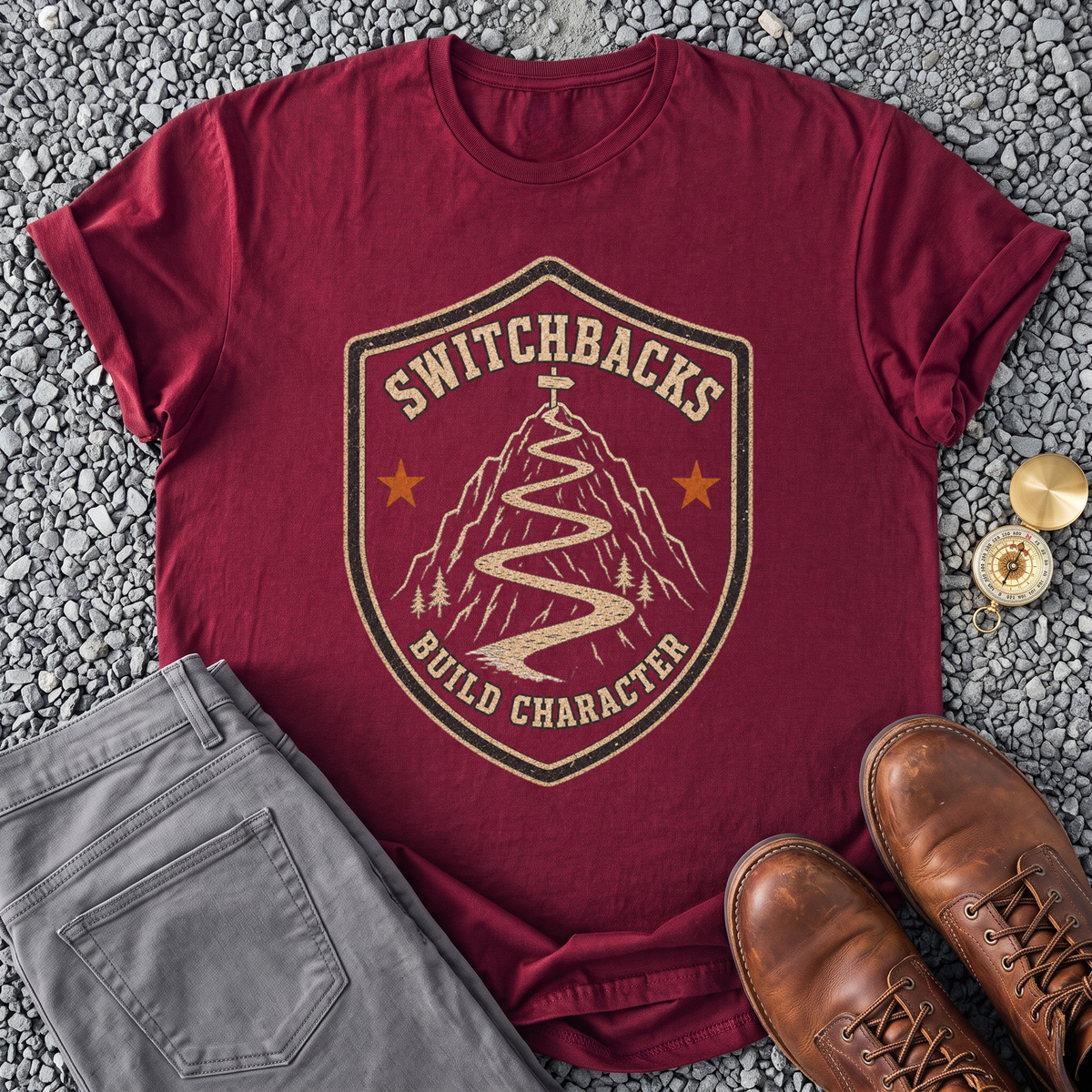Switchbacks Build Character - Maroon