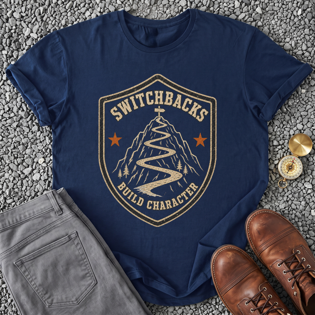 Switchbacks Build Character - Navy
