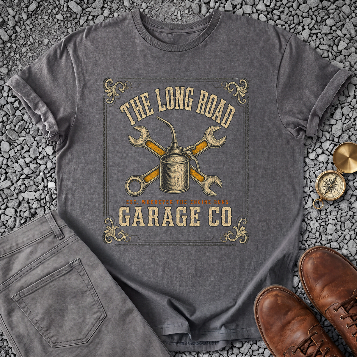 The Long Road Garage - Charcoal