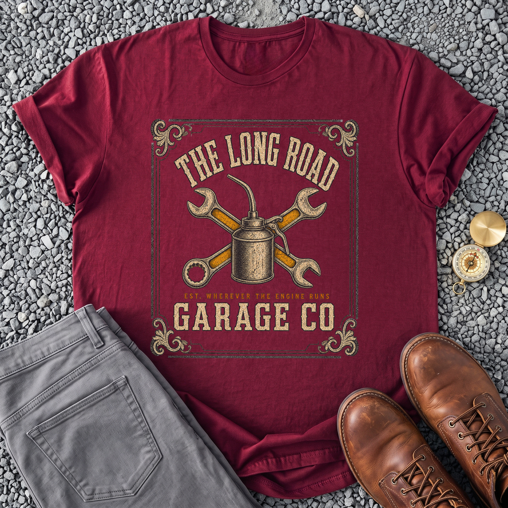 The Long Road Garage - Maroon