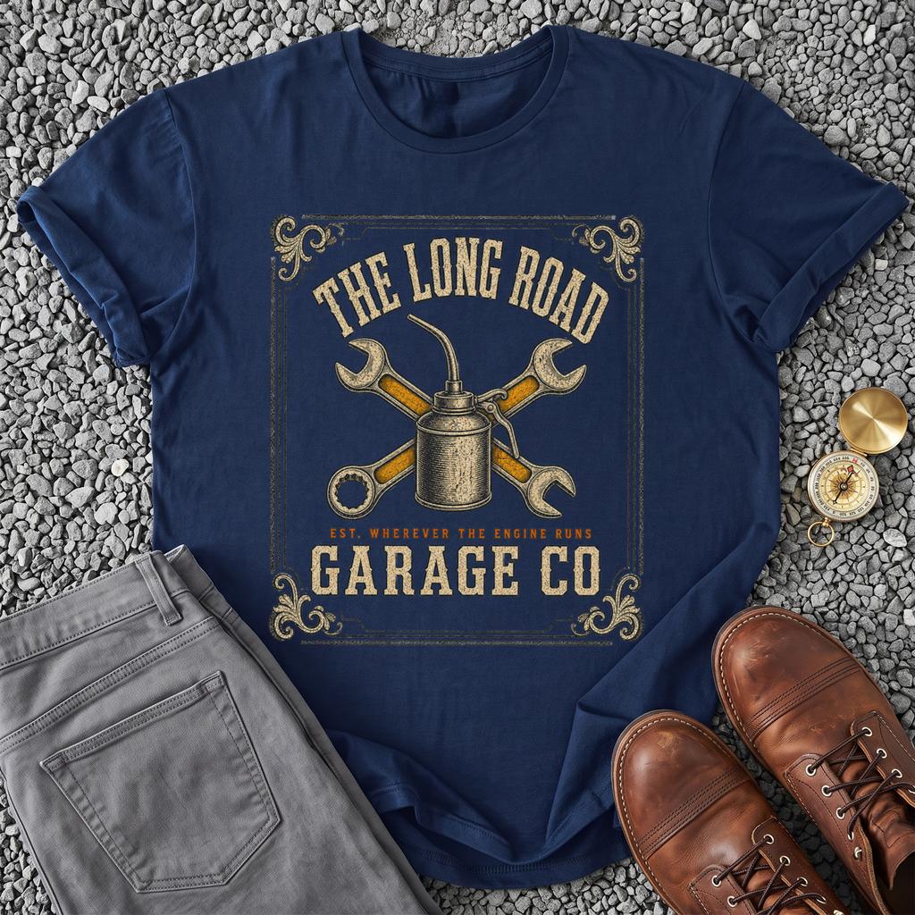 The Long Road Garage - Navy