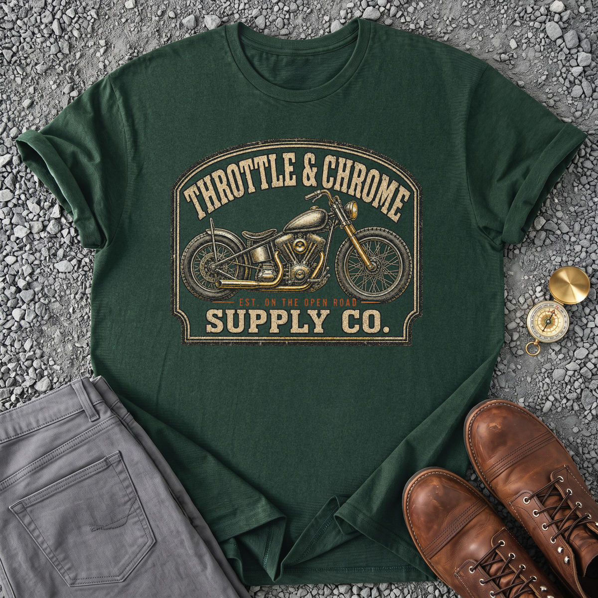 Throttle & Chrome Supply Co - Forest Green