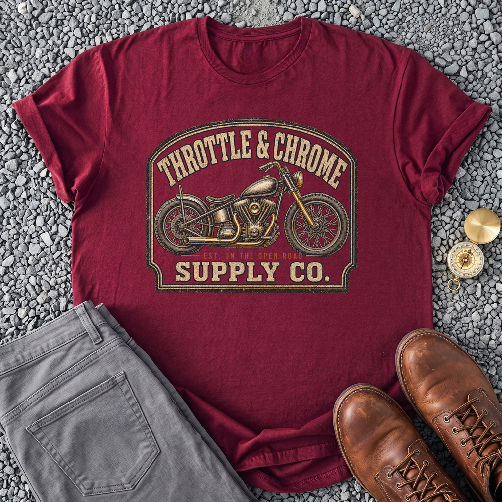 Throttle & Chrome Supply Co - Maroon