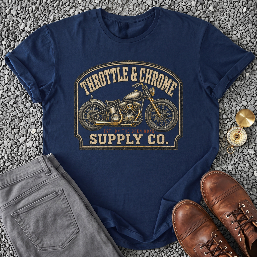 Throttle & Chrome Supply Co - Navy